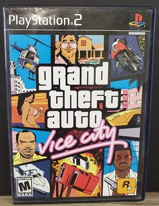Grand Theft Auto Vice City PlayStation 2 PS2 With Map Manual BLACK LABEL TESTED - Bild 1 von 4