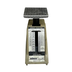 Pelouze P1 Petite Postal Scale Rates Eff Feb 1991 Evanston Illinois USA Vintage - Bild 1 von 11