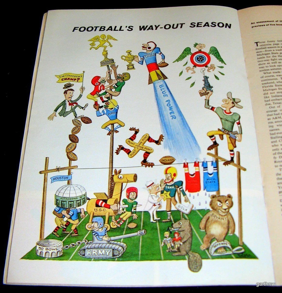 CAMPEÓN NACIONAL USC TROJANS - INDIANA 1968 ROSE BOWL VISTA PREVIA + OTROS CUENCOS Foto 1 de 1