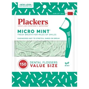 150 CT Plackers Micro Mint Dental Floss Tooth Picks Plastic Oral Teeth Floss - Picture 1 of 8