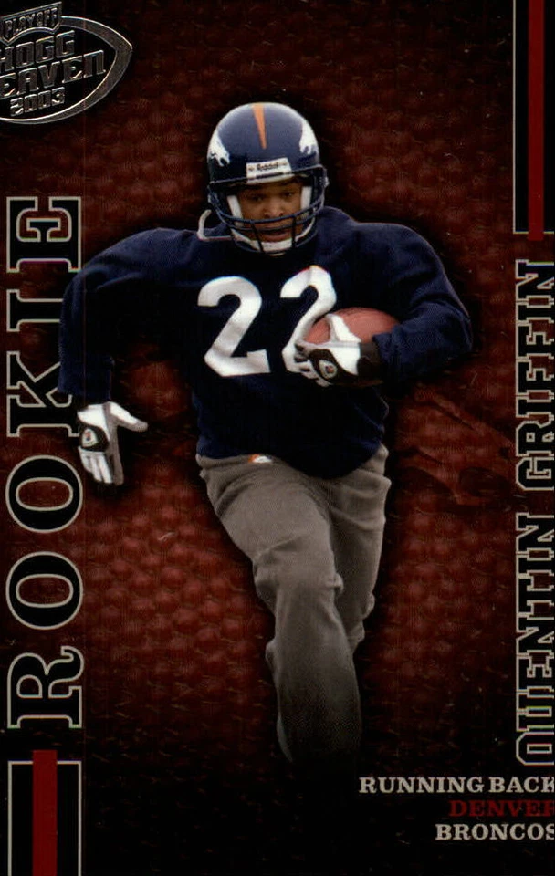 2003 Playoff Hogg Heaven #154 Quentin Griffin RC /1000 - NM-MT - Image 1 of 2