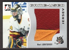 2005-06 ITG Heroes & Prospects Hockey JERSEY #GUJ-97 Kari Lehtonen