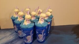 Disney Frozen Elsa Plastic Tumbler with Straw  - NEW 15oz ZAK! Party favor