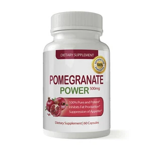 100% Pomegranate Extract 500mg Antioxidant Weight Loss Caps Free Shipping - Picture 1 of 12