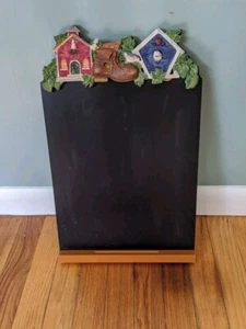 Decorative Chalk Board School House Design. 18" x 12". Pre-owned - Picture 1 of 4
