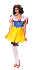 SCHNEEWITTCHEN komplettes KOSTÜM mit Perücke Gr. M/38 Märchen Damen - Bild 1 von 4