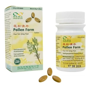 Hua Fen Qing Pian – Pollen Form – Authentische TCM Kräuterformel – 60 Tabletten - Picture 1 of 2