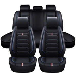 Fit Hyundai Tucson i30 PU Leather Car Seat Covers Breathable Car Seat Protectors - Picture 1 of 9