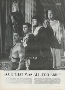 1959 Spartacus Movie Kirk Douglas Sir Laurence Olivier Ustinov Laughton Print Ad - Picture 1 of 1