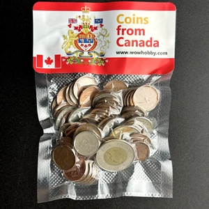 Canadian Coin Collection Lot, 50 Random Coins from Canada 🇨🇦 - Picture 1 of 3