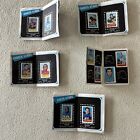 1969 Topps Football 4-in-1 Mini-Card Team Album Lot of 7 Diff Teams w/ Stamps