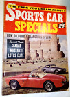 1956 SPORTS CARS & Specials Magazine features Scarab Maserati Lotus Elite