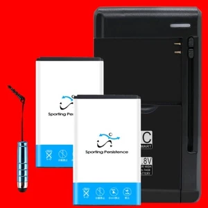 Long Life 2x 1600mAh Battery Portable Dock Charger for Samsung Convoy 4 SM-B690V - Picture 1 of 1