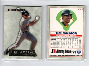 1993 Jimmy Dean Baseball Rookies: (9) Card COMPLETE SET w/Piazza Trading card's - Imagen 1 de 1