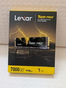 Lexar THOR PRO 1TB NVMe M.2 2280 SSD – PCIe Gen 4×4 - BLAZING FAST STORAGE - NEW - Picture 1 of 11