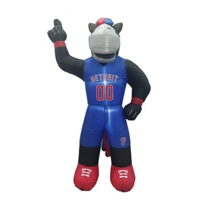 Detroit Pistons 7 Ft Tall Inflatable "Hooper" Mascot for Holiday Decoration - Picture 1 of 1