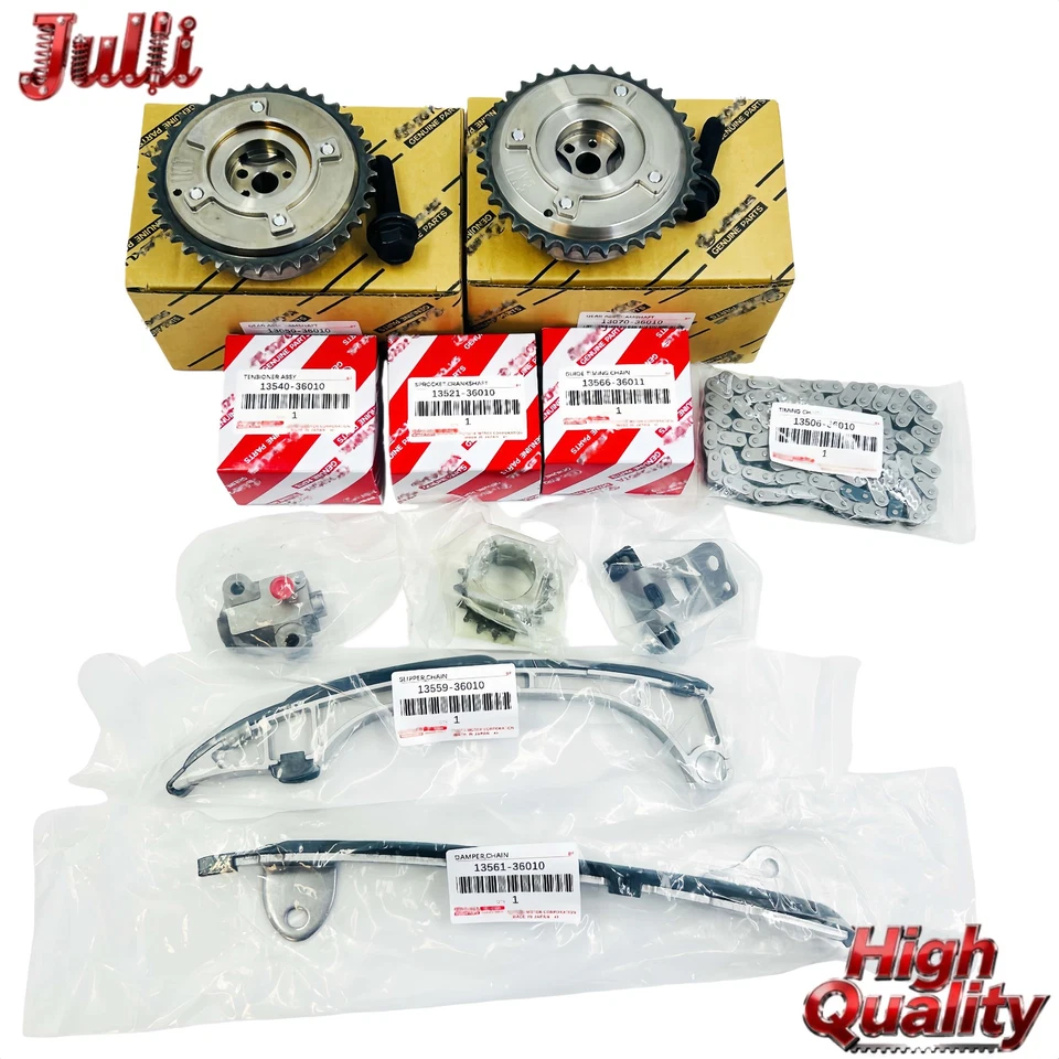 Timing Chain Kit VVT For Toyota RAV4 Highlander Sienna Venza Camry 2.7 2.5 - Image 1 of 4