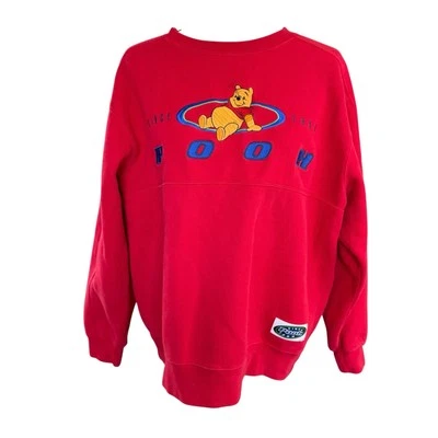 VTG 90s DISNEY WINNIE THE POOH EMBROIDERED  SWEATSHIRT M Colorful Whimsical - Image 1 of 4