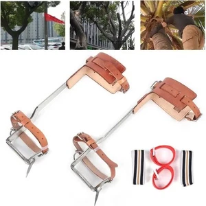 Cowhide Tree Climbing Spike Set, Adjustable Climbing Gear, Climbing Spike Tool - Picture 1 of 17