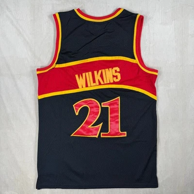 Mitchell & Ness Atlanta Hawks #21 Wilkins Hardwood Classics Jersey Sz 48 XL - Image 1 of 4