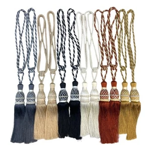 Decorative Drapery Tassel Tie Back For Curtain - Pack of 1 - Picture 1 of 13
