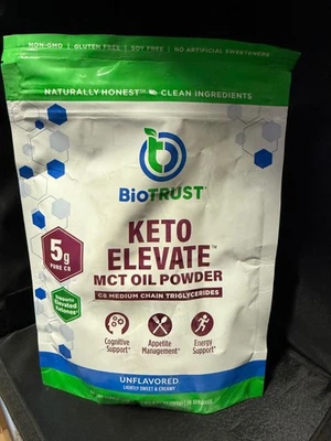 *sucio* Aceite en polvo BioTrust Keto Elevate MCT de 6,35 oz sin sabor mejor para 10/2026 Foto 1 de 3