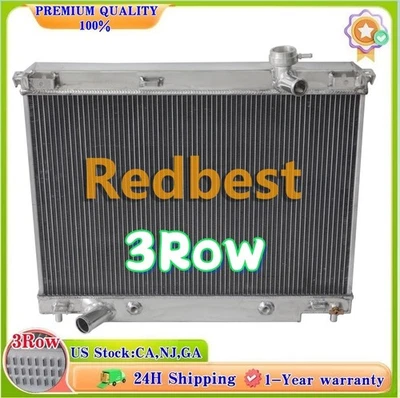 3Row Alu Radiator For 2002-2009 Chevy Trailblazer GMC Envoy XL XUV 4.2L I6 #2458 - Imagem 1 de 4