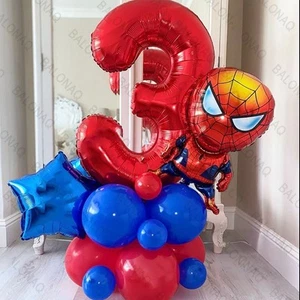 Juego de globos de aluminio Disney 21 piezas Spiderman para decoración de fiestas infantiles - Imagen 1 de 10