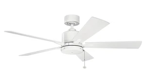 Kichler 330242MWH Bowen 52" Ceiling Fan in Matte White - Picture 1 of 2