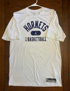 Charlotte Hornets NBA The Nike Tee White Shirt Size LT - Picture 1 of 9
