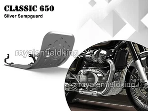 Genuine Royal Enfield Classic 650 "Sump Guard Silver" - Imagen 1 de 2