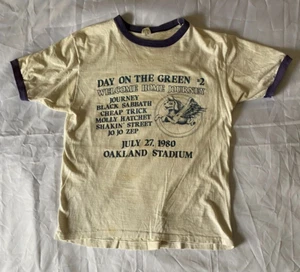 Camiseta de colección 1980 Day On The Grass #2 BILL GRAHAM Viaje Black Sabbath HAINES - Imagen 1 de 14