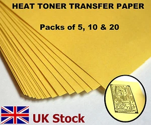 Carta trasferimento toner calore A4, stampante laser, per prototipazione PCB fai da te - stock UK - Foto 1 di 4