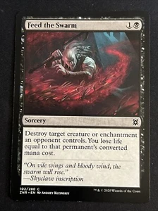 1x Feed the Swarm (102) Zendikar Rising LP MTG Magic the Gathering x1 MKE - Picture 1 of 2