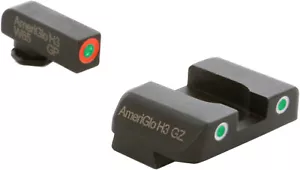 AmeriGlo Spartan GL-241 Glock Front Tritium Night Sights Orange Outline NEW - Picture 1 of 3