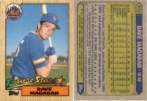 Dave Magadan 1987 Topps Baseball Card 512  New York Mets