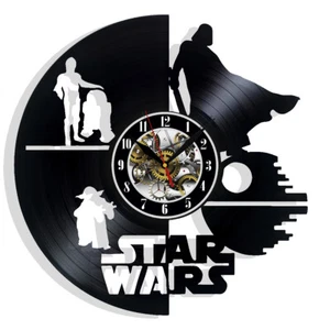 Star Wars Vinyl Wall Clock Records Home Decor Gift Christmas Birthday Holiday - Picture 1 of 5