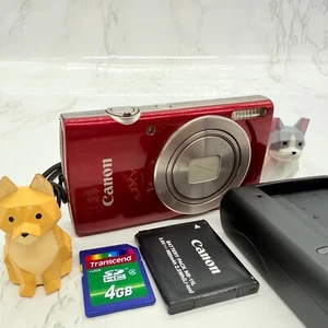 Canon IXY180SL Digital Camera - Red English OK From JAPAN #d1217 - Picture 1 of 14