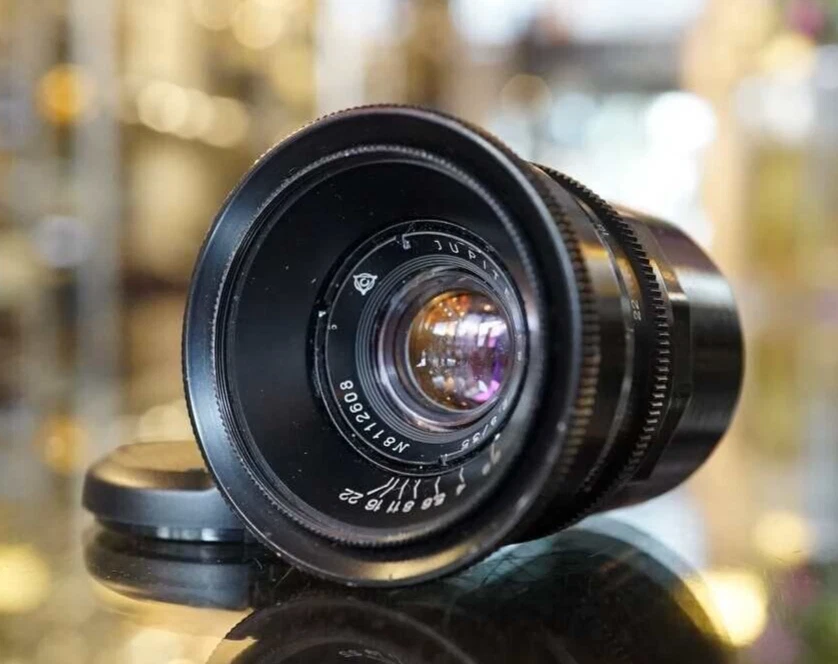 Jupiter-12 Black Photo Lens f2.8/35mm  M39 - Image 1 of 3
