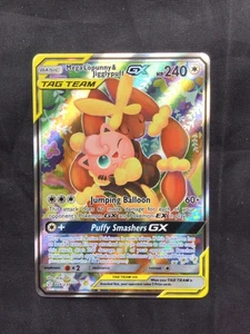 Pokémon Eclipse Cósmico Ultra Raro Arte Completo: Mega Lopunny & Jigglypuff GX 226/236 - Imagen 1 de 10