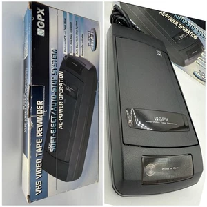 GPX VHS Video Tape Rewinder w/ Auto Eject System, TVR91, New Open Box - Picture 1 of 20