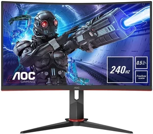 AOC C27G2ZU/BK Gaming Monitor 27" Curved FHD 1920x1080 AMD FreeSync 240Hz 0,5ms - Afbeelding 1 van 4