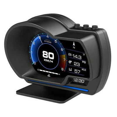 Auto Head Up Display Gauge GPS Car HUD Gauge Digital Speedometer Turbo OBD2 NEW - image 1 of 4