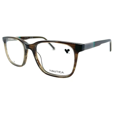 NAUTICA - N8179 221 52/18/145 - CUERNO MARRÓN CRISTAL - NUEVAS GAFAS Auténticas Foto 1 de 2