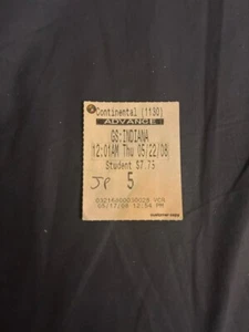 Indiana Jones Kingdom Crystal Skull Opening Night MIDNIGHT SHOWING Ticket Stub - Picture 1 of 1