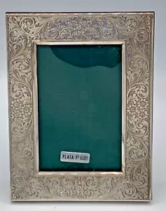 VINTAGE MID CENTURY STERLING SILVER PHOTO FRAME VERY ELEGANT! - Picture 1 of 8