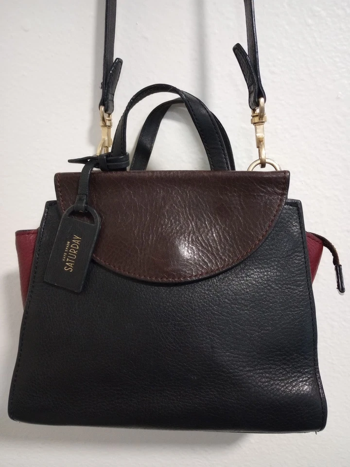 Kate Spade Saturdays 三色皮革斜挎包 — 第 1/4 张图片