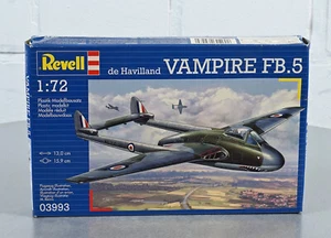 Revell de Havilland VAMPIRE FB.5 Kampfflugzeug Modellbausatz 03993 Maßstab: 1:72 - Picture 1 of 5