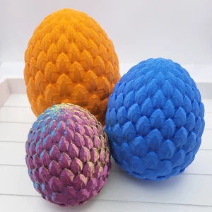 3D Printed Dragon Egg with Dragon Scales, perfect for Valentine or Easter Chocs - Picture 1 of 7