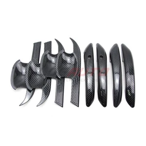 For Hyundai Elantra 21+ Door Handle + Bowl Carbon Fiber Look Cover Kit W/ Smart - Picture 1 of 9